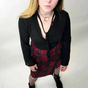 Vintage 90's Michael Klein Paris Sheer Black Shirt